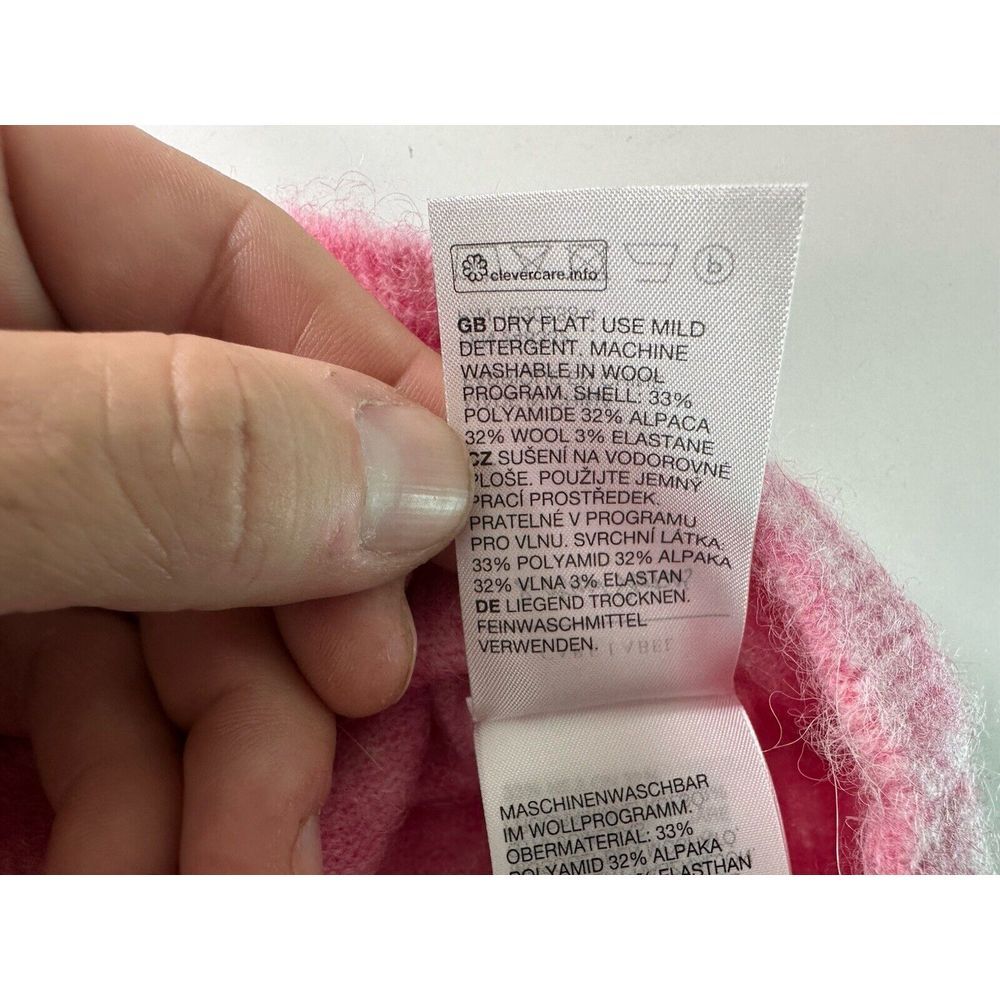 Paris Atelier & Other Stories Sweater Alpaca Wool Blend Pink Size Large - Picture 8 of 11